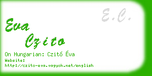 eva czito business card
