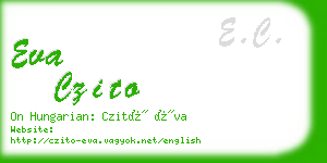 eva czito business card
